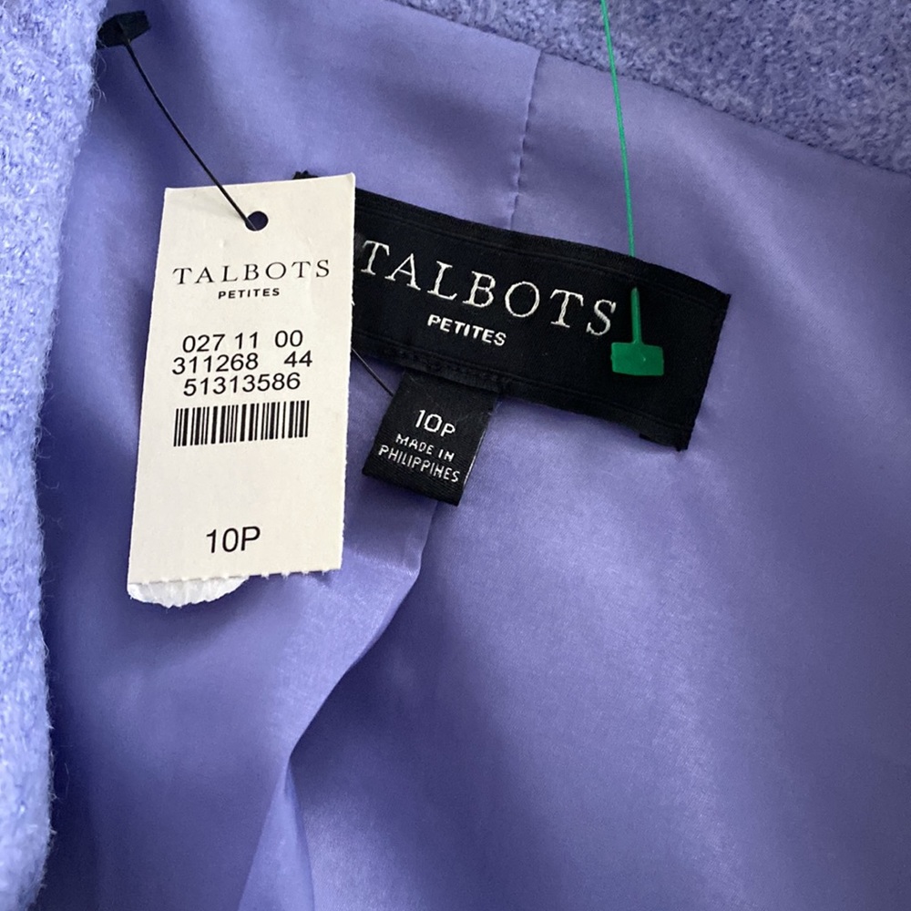 New Talbots Petite Wool lilac Jacket size 10P - Picture 11 of 16